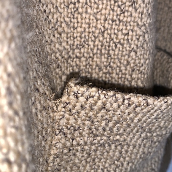 Vtg J Jill Retro Woven Swing Pleat Back Wool Coat M - Picture 14 of 15